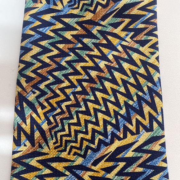 Missoni Cravatte 100% Silk Neck Tie Abstract Design - Picture 11 of 11